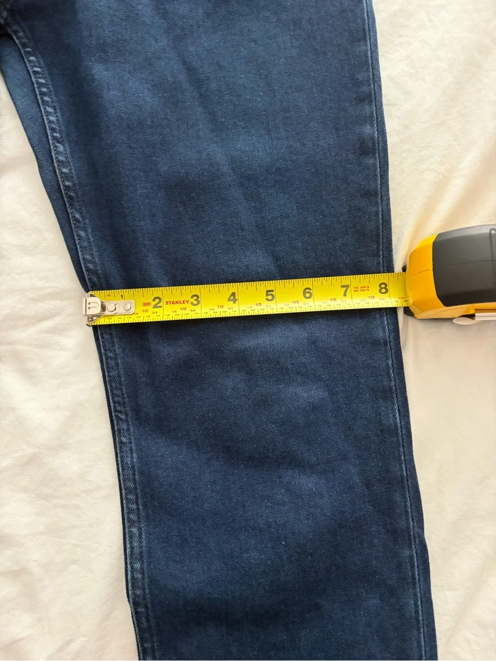 PAIGE Men's Lennox Slim Fit Straight Leg Jeans in Dark Blue Wash Waist 34